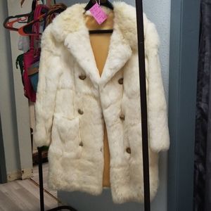 1970s rabbit fur coat